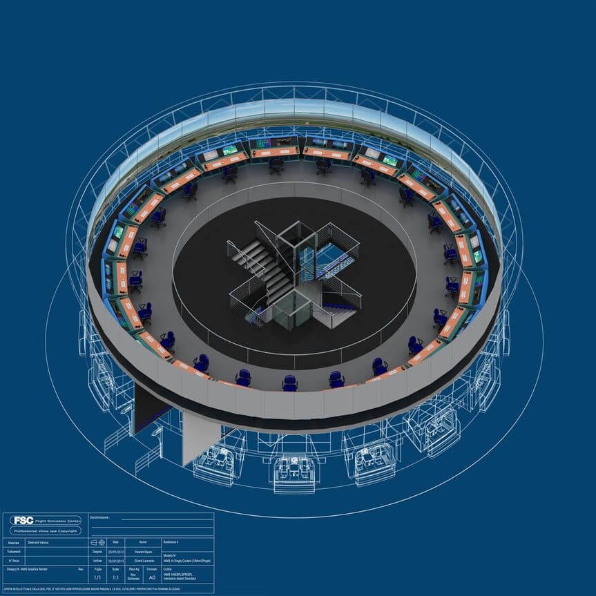 FSC news IAMS Interactive Airport Multiplatform Simulator isometric view with Air Traffic Control